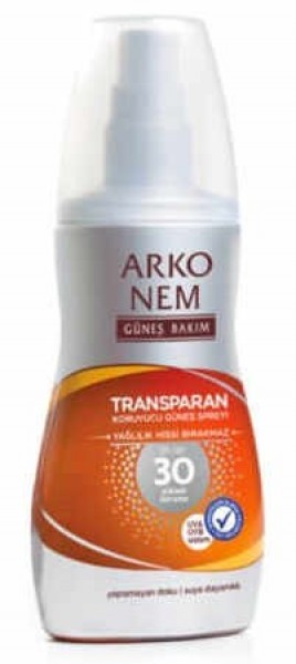 Arko Nem Transparan 30 Faktör Sprey 150 ml
