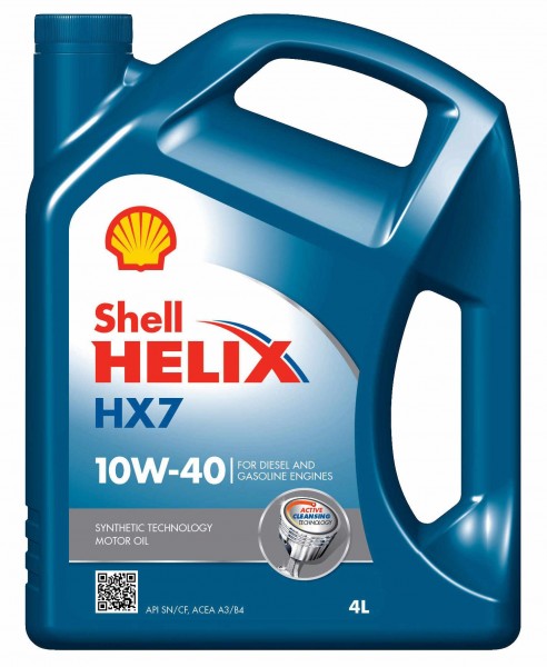 Shell Helix HX7 10W-40 Motor Yağı (4 litre)