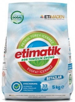 Etimatik Beyazlar Toz Çamaşır Deterjanı 5 kg