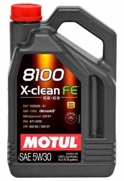 Motul 8100 X-Clean FE 5W-30 Motor Yağı (5 litre)