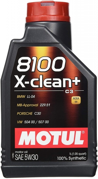 Motul 8100 X-Clean+ 5W-30 Motor Yağı (1 litre)