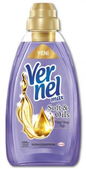 Vernel Max Soft & Oils Ylang Ylang Yağı Yumuşatıcı 1.2 lt