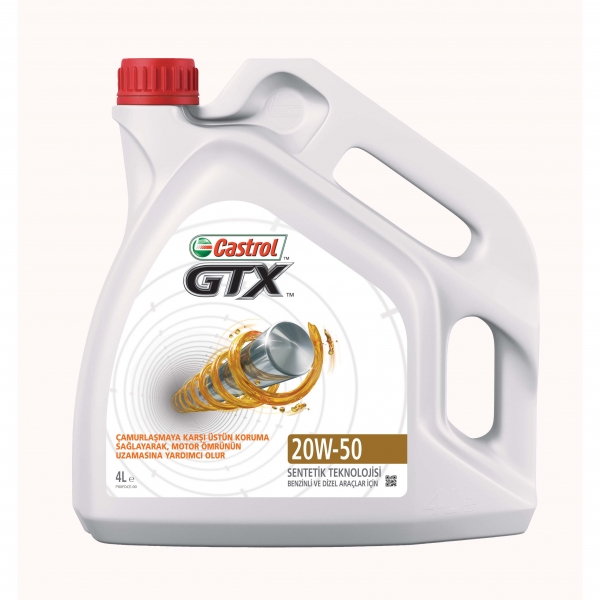 Castrol GTX 20W-50 Motor Yağı (4 litre)