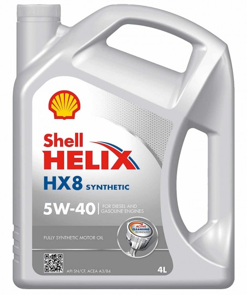 Shell Helix HX8 Synthetic 5W-40 Motor Yağı (4 litre)