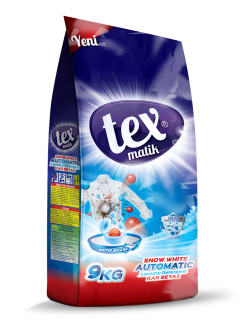 Tex Matik Toz Çamaşır Deterjanı Kar Beyaz 9 kg