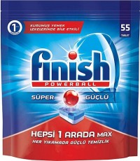 Finish Hepsi 1 Arada Max Tablet Bulaşık Makinesi Deterjanı 55 Adet resim