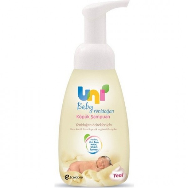 Uni Baby Yenidoğan Köpük 200 ml Şampuan