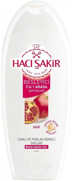 Hacı Şakir 2'si 1 Arada Nar 500 ml Şampuan