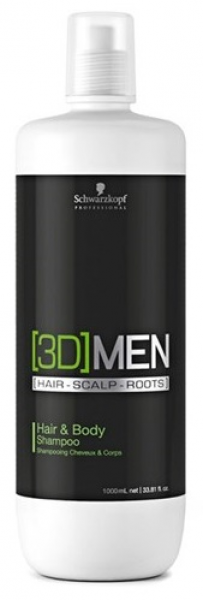 Schwarzkopf 3D Men Saç ve Vücut 1000 ml Şampuan