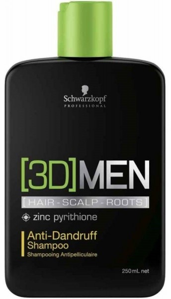 Schwarzkopf 3D Men Anti-Dandruff 250 ml Şampuan