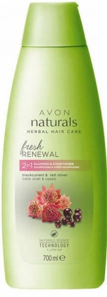 Avon Naturals Herbal Frenk Üzümü ve Kırmızı Yoncalı 700 ml 2'si 1 Arada