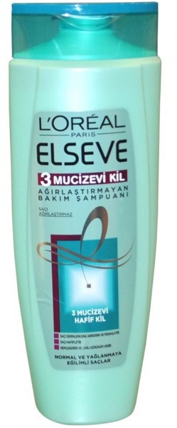 Loreal Elseve Mucizevi Kil 3 550 ml Şampuan