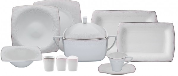 Karaca Fine Pearl Peri Masalı 86 Parça Yemek Takımı