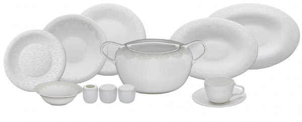 Karaca Fine Pearl Eternal 86 Parça Yemek Takımı