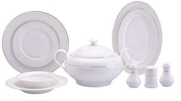 Karaca New Bone Lillyana 60 Parça Yemek Takımı