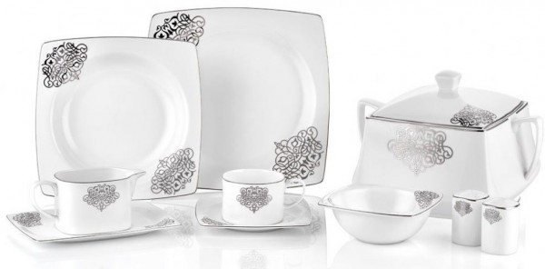 Taç Elegance Dynasty Platin 85 Parça Yemek Takımı