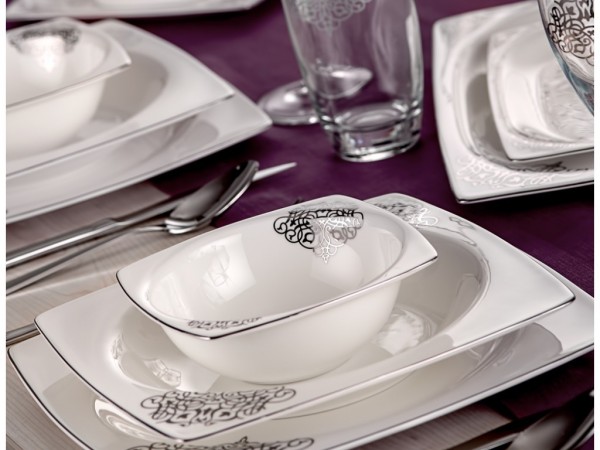 Taç Elegance Dynasty Platin 85 Parça Yemek Takımı