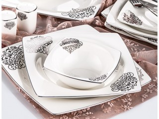 Taç Elegance Dynasty Platin 85 Parça Yemek Takımı