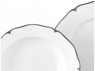 Taç Lamer Platin 84 Parça Yemek Takımı