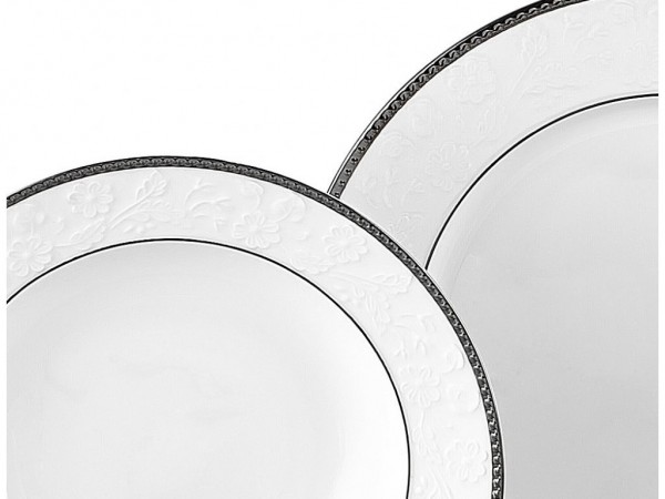 Taç Lilly Platin 84 Parça Yemek Takımı