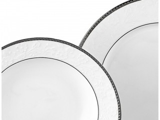 Taç Lilly Platin 84 Parça Yemek Takımı