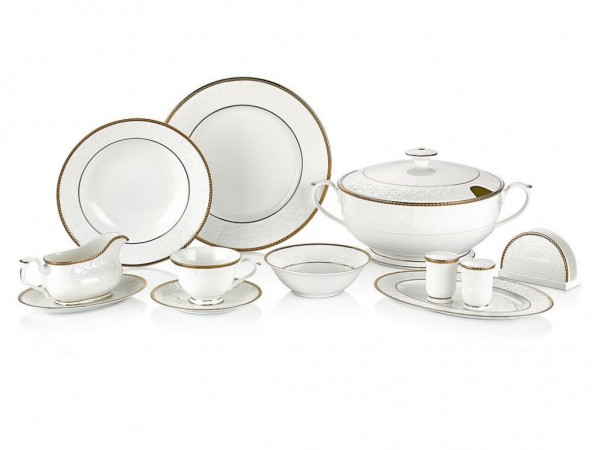 Taç Lilly Gold 84 Parça Yemek Takımı