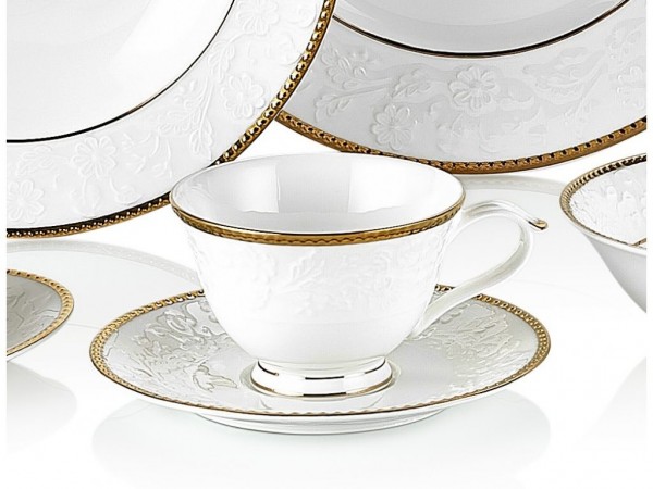 Taç Lilly Gold 84 Parça Yemek Takımı