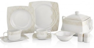 Taç Elegance Katre Rose 85 Parça Yemek Takımı