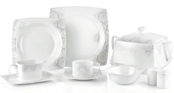 Taç Elegance Damask 85 Parça Yemek Takımı