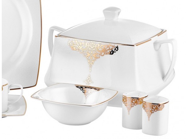 Taç Sultan Gold 85 Parça Yemek Takımı