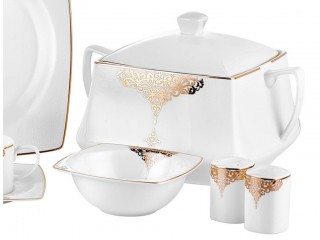 Taç Sultan Gold 85 Parça Yemek Takımı