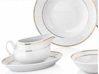 Taç Valery Oliver Gold 85 Parça Yemek Takımı