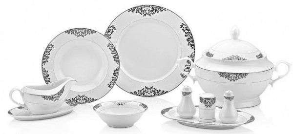 Taç Wedding Serisi Jewel 61 Parça Yemek Takımı