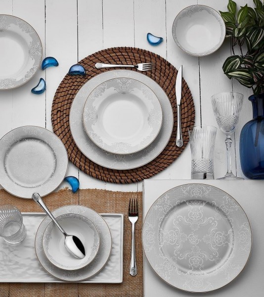 Neva Dalya N2565 24 Parça Yemek Takımı
