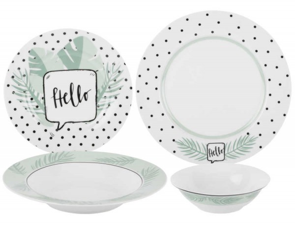Tantitoni Hello Spring 24 Parça Yemek Takımı