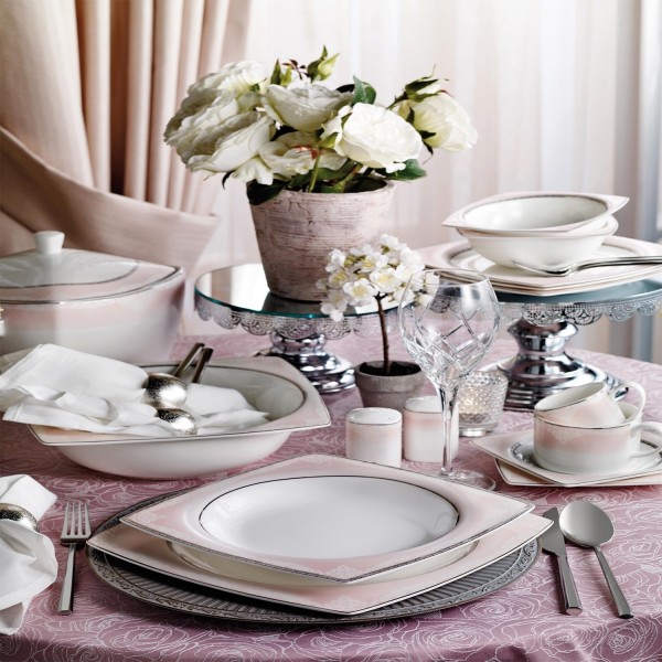 Pierre Cardin Tessa Pink 86 Parça Yemek Takımı