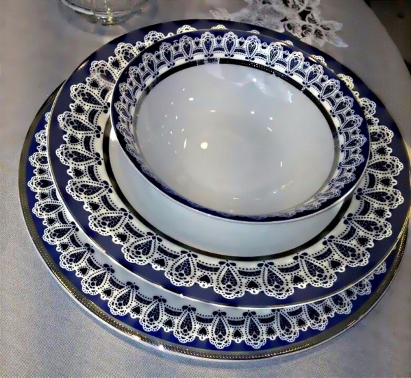 Pierre Cardin Alena Navy 86 Parça Yemek Takımı