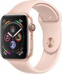 Apple Watch Series 4 (44 mm) Altın Rengi Alüminyum Kasa ve Kum Pembesi Spor Kordon resim