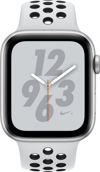 Apple Watch Nike+ Series 4 (40 mm) Gümüş Rengi Alüminyum Kasa ve Saf Platin/Siyah Nike Spor Kordon Akıllı Saat