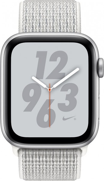 Apple Watch Nike+ Series 4 (40 mm) Gümüş Rengi Alüminyum Kasa ve Zirve Beyazı Nike Spor Loop Akıllı Saat