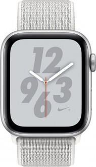 Apple Watch Nike+ Series 4 (40 mm) Gümüş Rengi Alüminyum Kasa ve Zirve Beyazı Nike Spor Loop Akıllı Saat