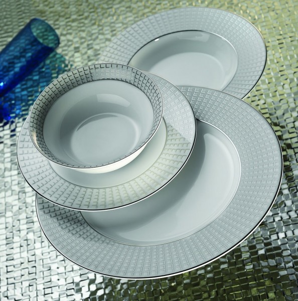 Emsan Moon Grid Platin 86 Parça Yemek Takımı