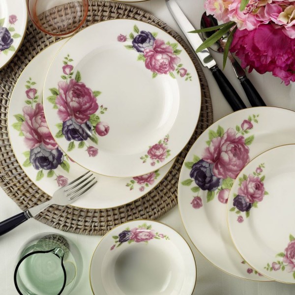 Kütahya Porselen 9425 Bone Jasmine 24 Parça Yemek Takımı