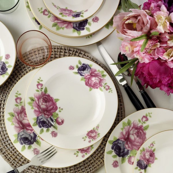 Kütahya Porselen 9425 Bone Jasmine 24 Parça Yemek Takımı