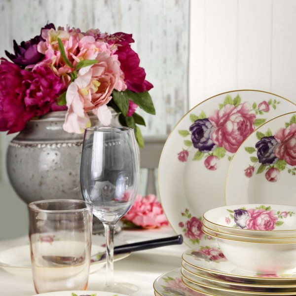 Kütahya Porselen 9425 Bone Jasmine 24 Parça Yemek Takımı