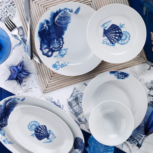 Kütahya Porselen Marine 9332 24 Parça Yemek Takımı