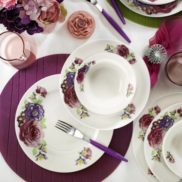 Kütahya Porselen 9416 Bone Jasmine 24 Parça Yemek Takımı