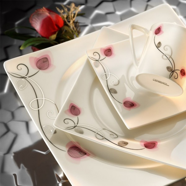 Kütahya Porselen Square Bone 65104 84 Parça Yemek Takımı
