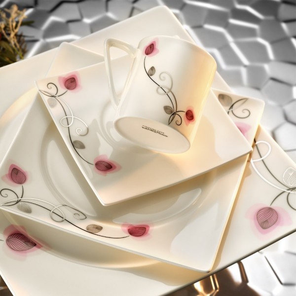Kütahya Porselen Square Bone 65104 84 Parça Yemek Takımı