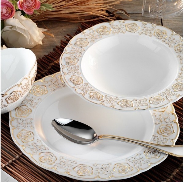 Aryıldız Rosemarry Royal Queen AR 60005 83 Parça Yemek Takımı